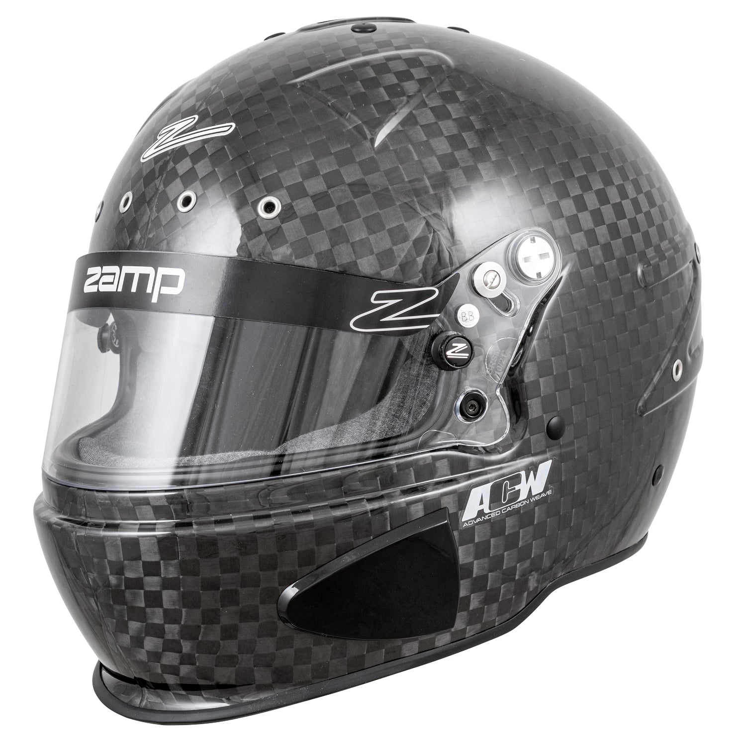 Zamp RZ 88C FIA 8860 2018 Advanced Carbon Fiber Closed Cockpit Racing Helmet - Professional Motorsport & Track Racing Safety Gear for Drivers