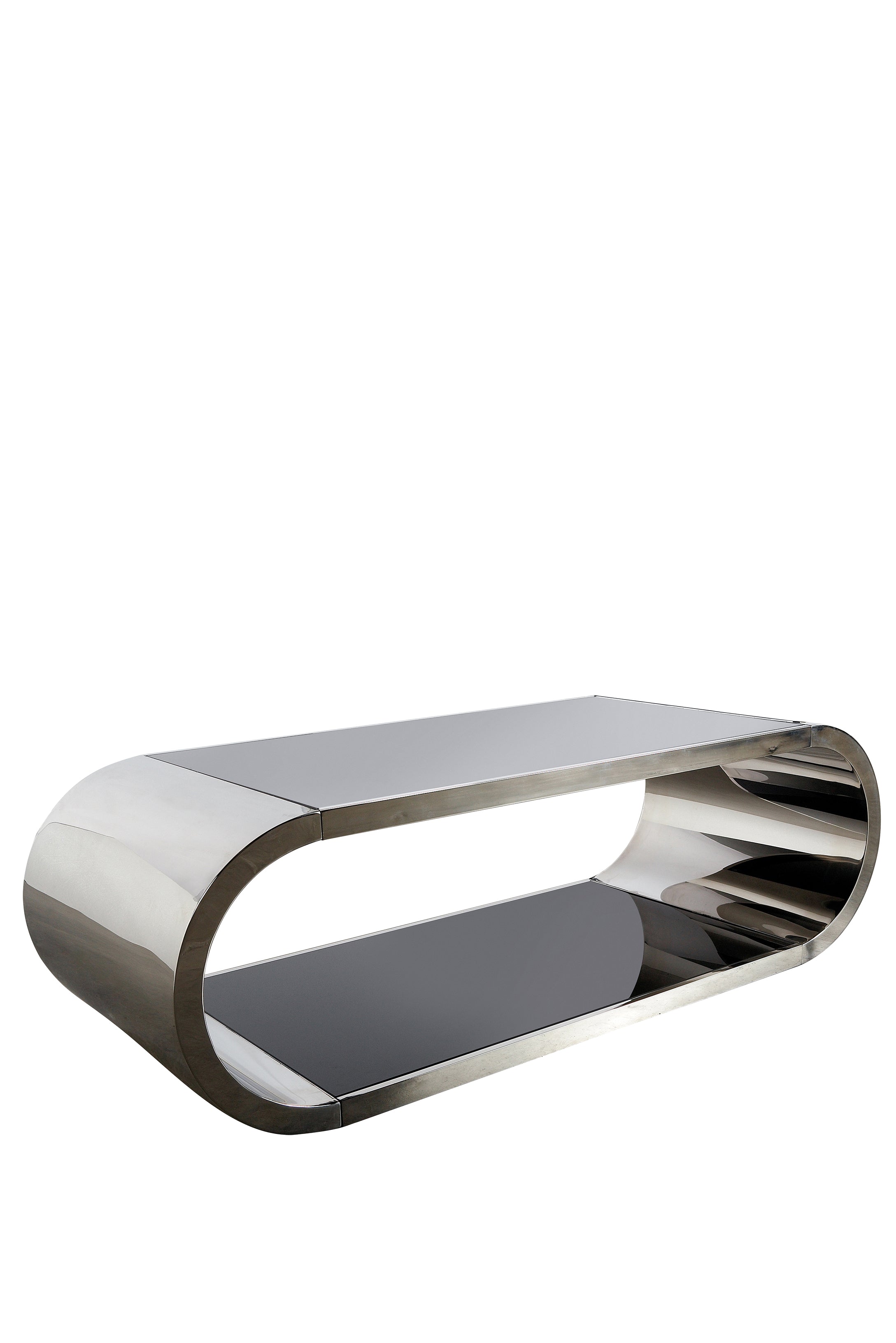 Modern Chrome Pia Coffee Table - Stylish & Durable Living Room Centerpiece for Home Decor