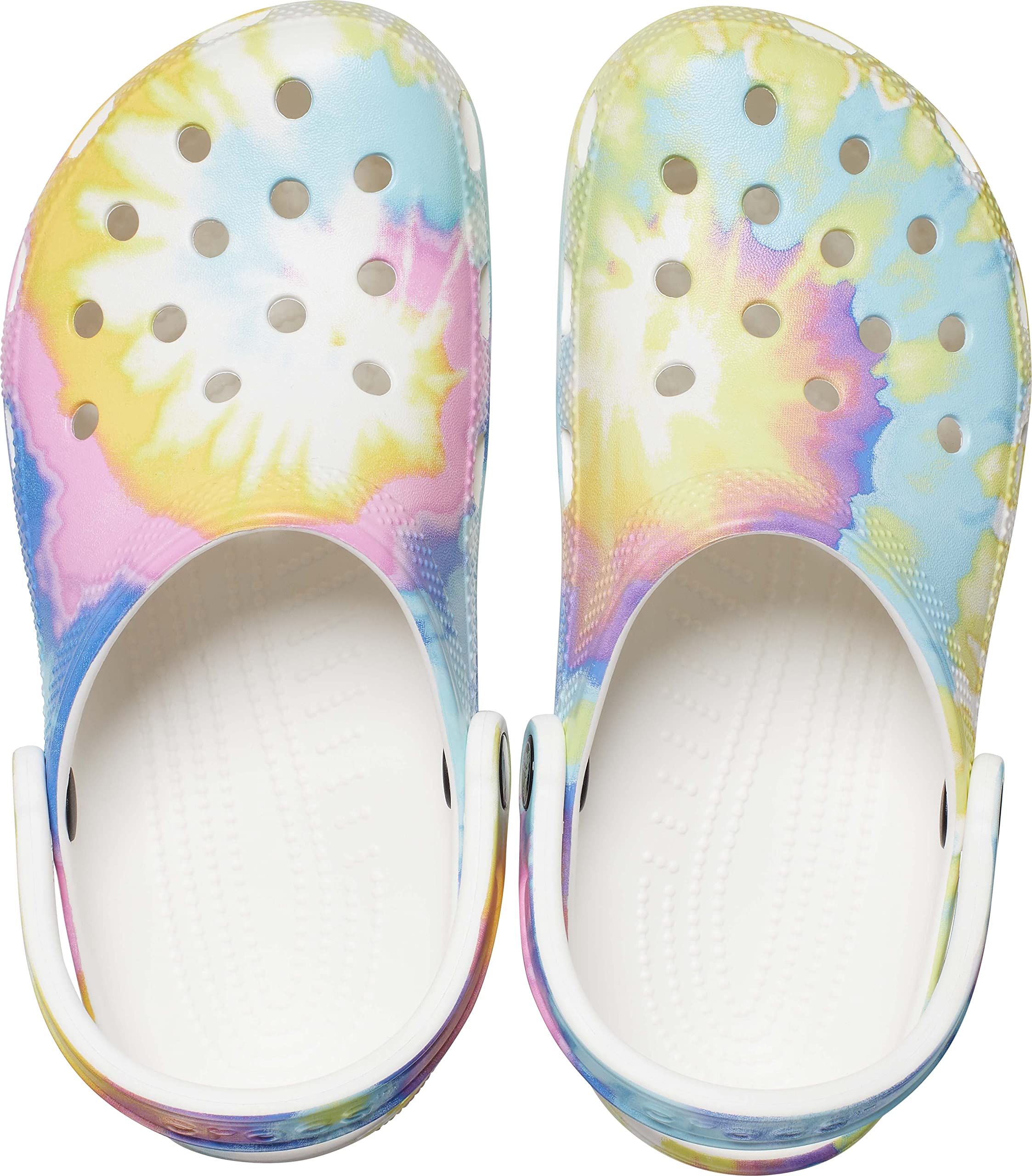 Crocs Classic Solar Rainbow Clogs for Women & Men | Comfortable Slip-On Water Shoes for Beach, Pool, and Outdoor Activities