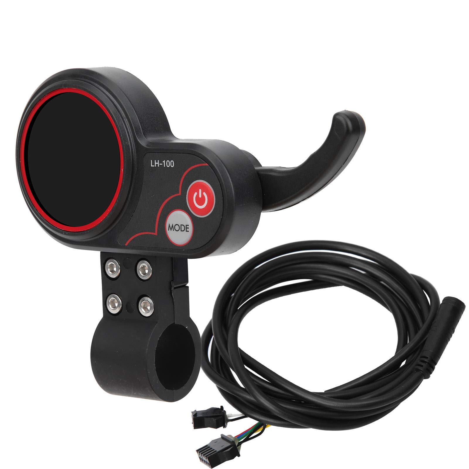 VGEBY Electric Thumb Throttle with LCD Speedometer - Durable Plastic Thumb Control for E-Bikes & Scooters - Perfect for Commuting, Off-Road Adventures & Urban Transportation
