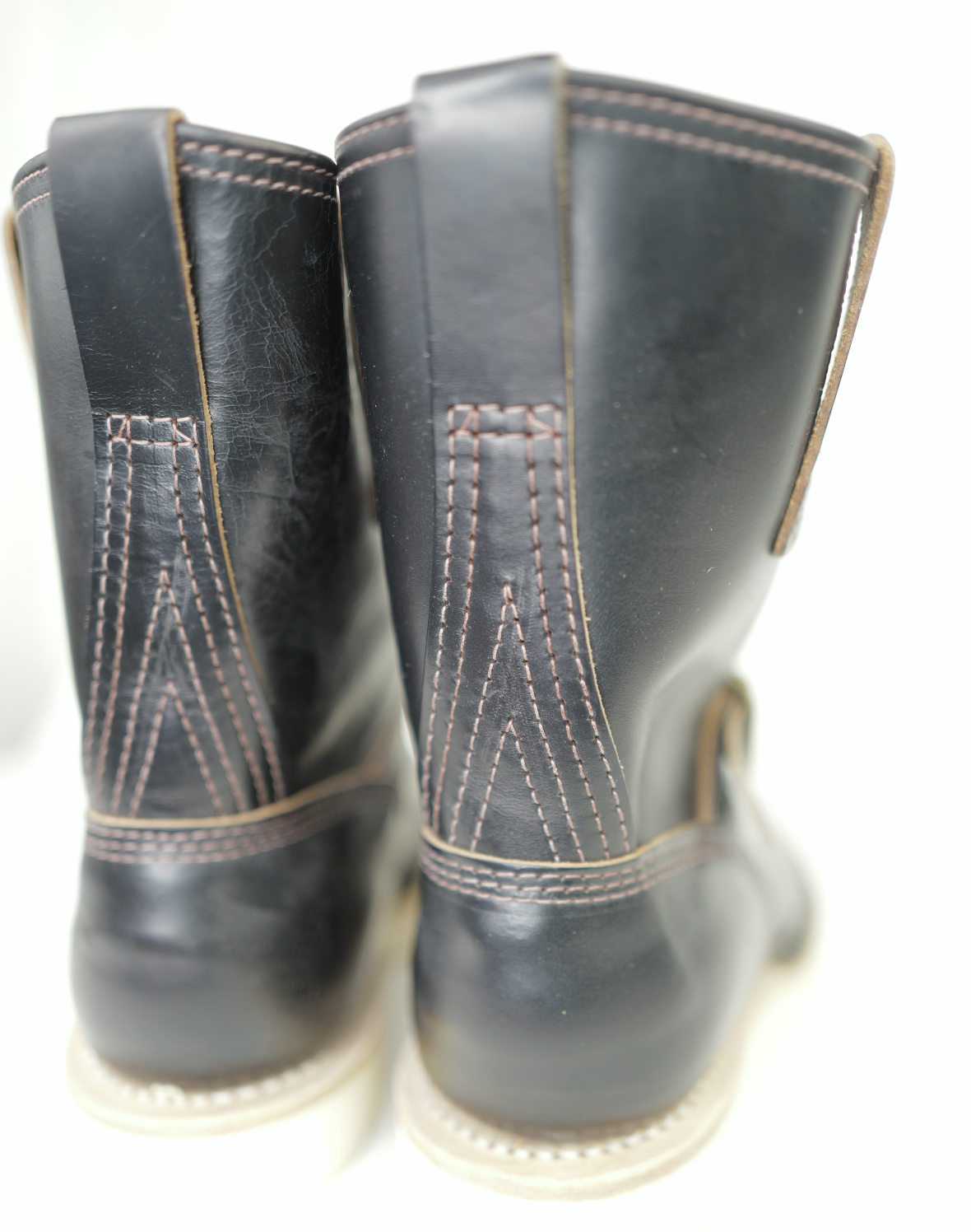 Wesco Boots X The Shop BHH Short Stack Horsehide Engineer Boots - Premium Leather Work Boots for Motorcycle Riding & Outdoor Adventures