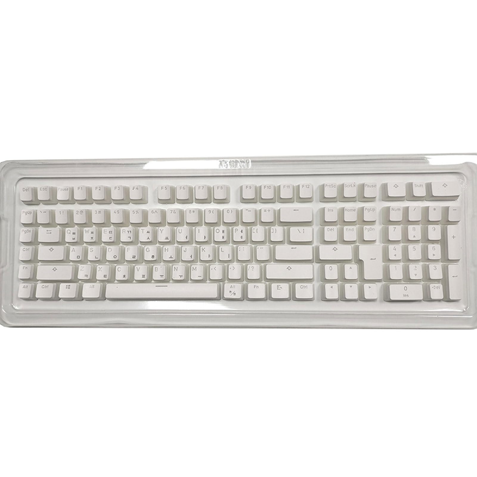 Premium 117-Key Korean & Russian PBT Doubleshot Pudding Keycaps - Backlit Mechanical Keyboard Keycap Set for Gaming & Typing - Compatible with Cherry MX & Other Switches - Perfect for Esports, Office & Custom Builds