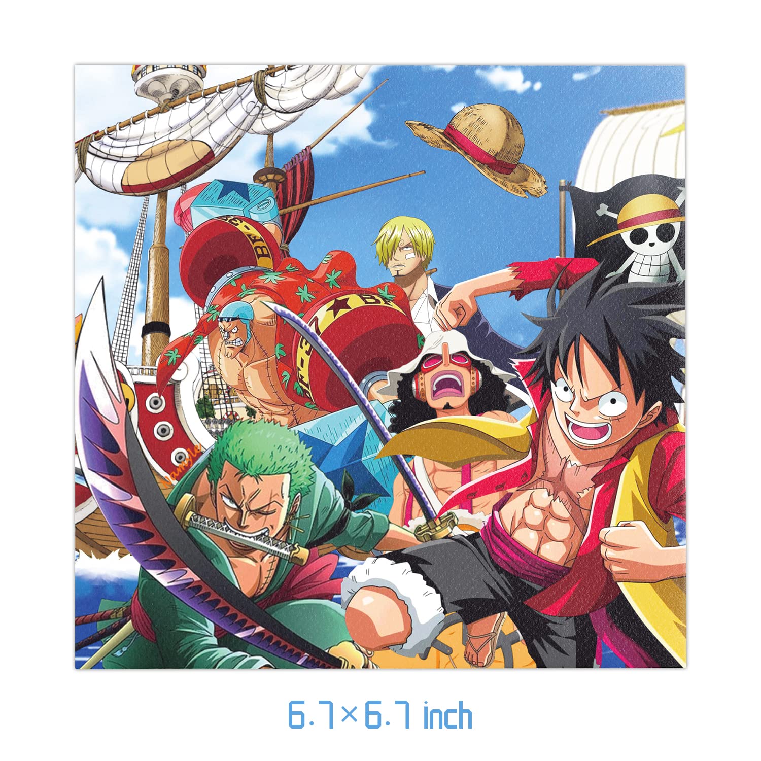 40-Pack One Piece Party Supplies Set - 20 Plates & 20 Napkins for Anime Birthday Party Decorations | Perfect for Kids' Themed Parties, Birthday Celebrations, and Anime Fan Gatherings