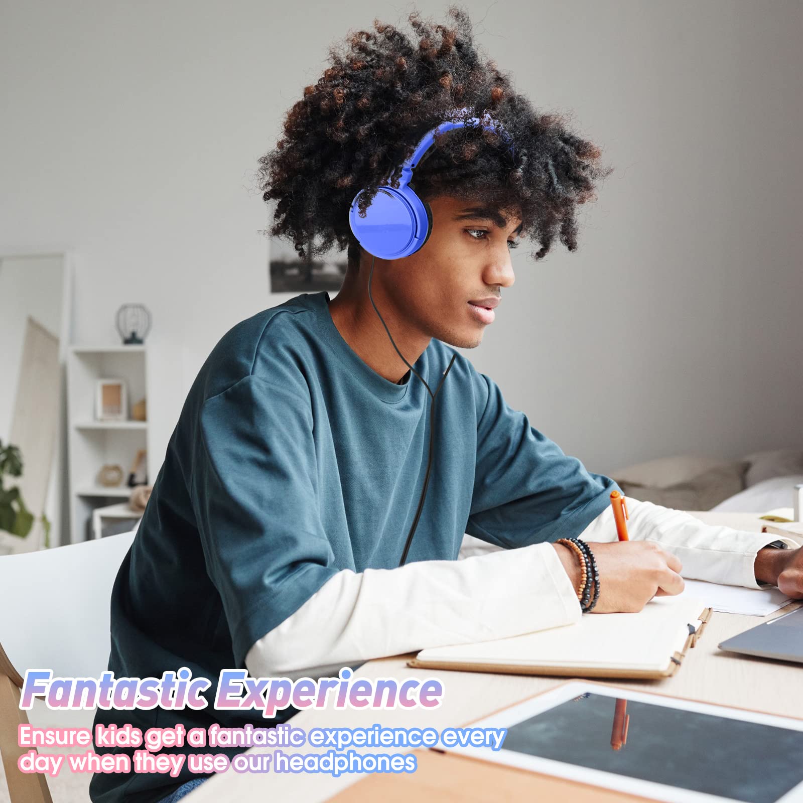 24 Pack Bulk Wired Headphones for Students & Adults - Multi-Colored Classroom Headphones Set for School, Online Learning & Christmas Gifts - Perfect for Classrooms, Libraries, Computer Labs & Distance Education