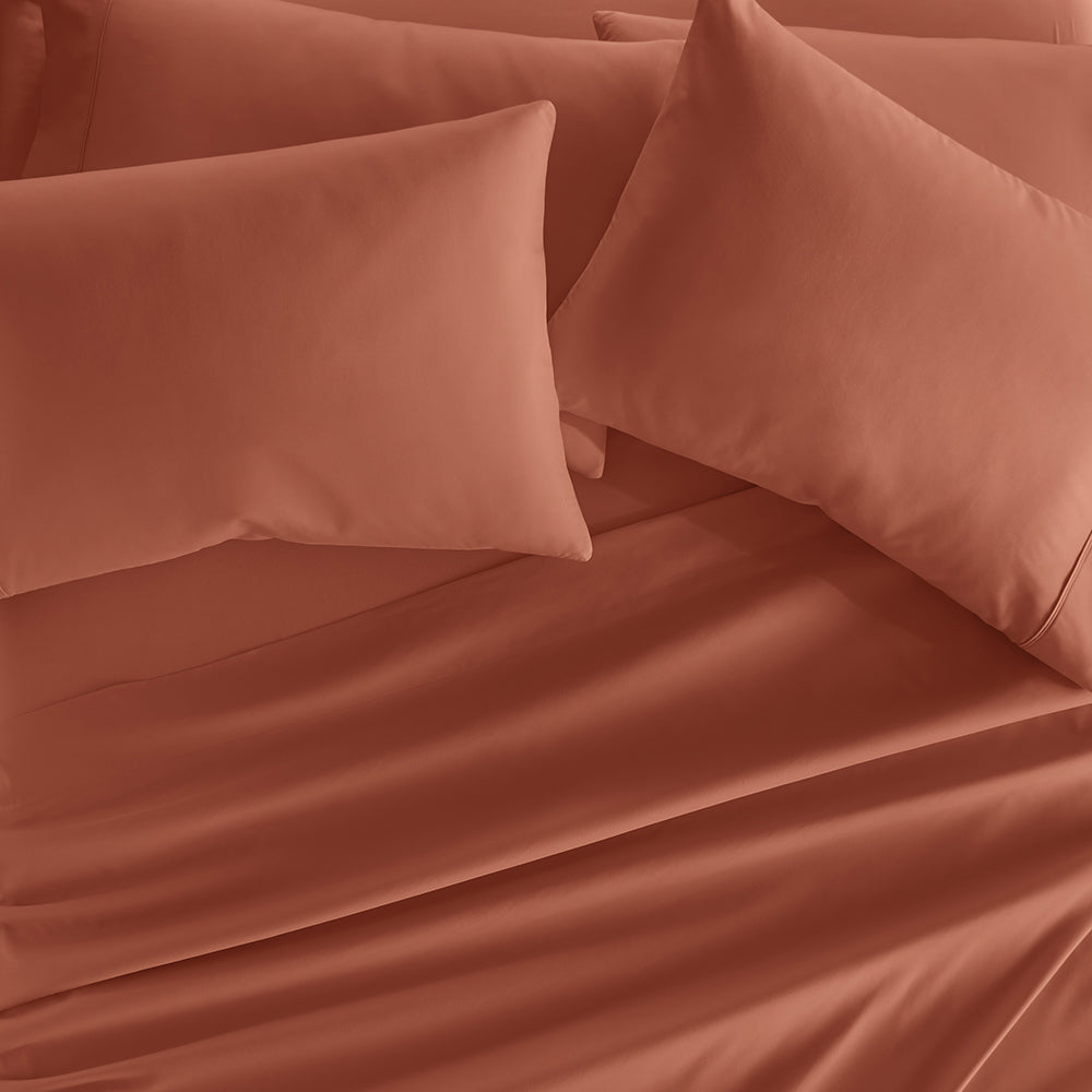 6-Piece Essential Sheet Set - Soft & Breathable Bed Sheets for Queen/King Size - Perfect for Home, Hotel & Guest Room Comfort