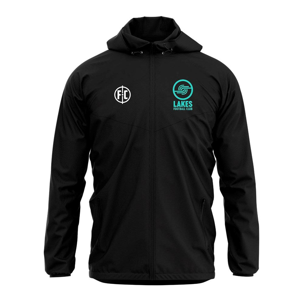 Lakes FC Club Shower Jacket - Waterproof Windbreaker for Men & Women - Perfect for Outdoor Activities, Running, Hiking, and Travel