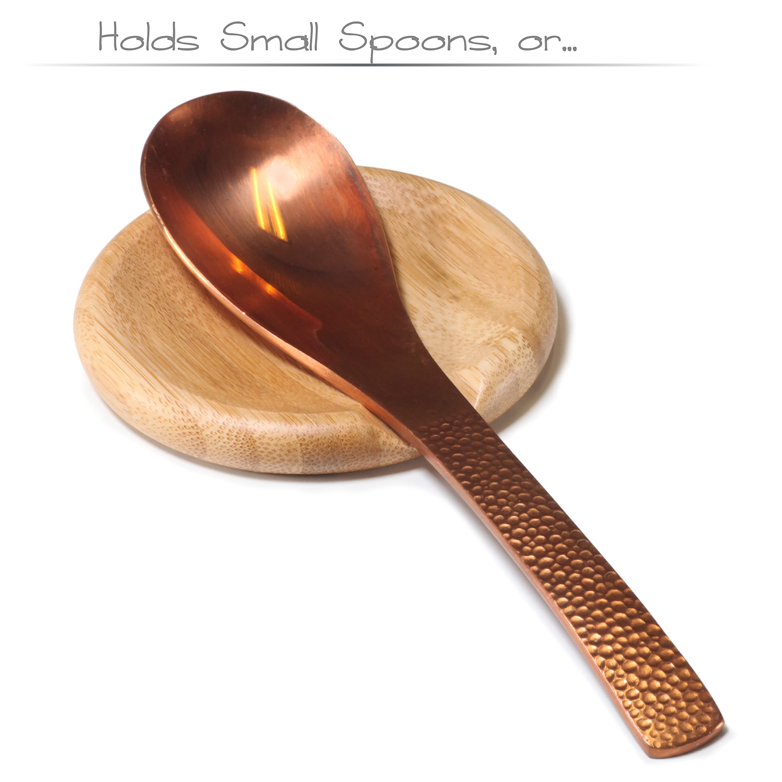 Premium Bamboo Spoon Rest Set (2-Pack) - Organic Kitchen Utensil Holder for Cooking