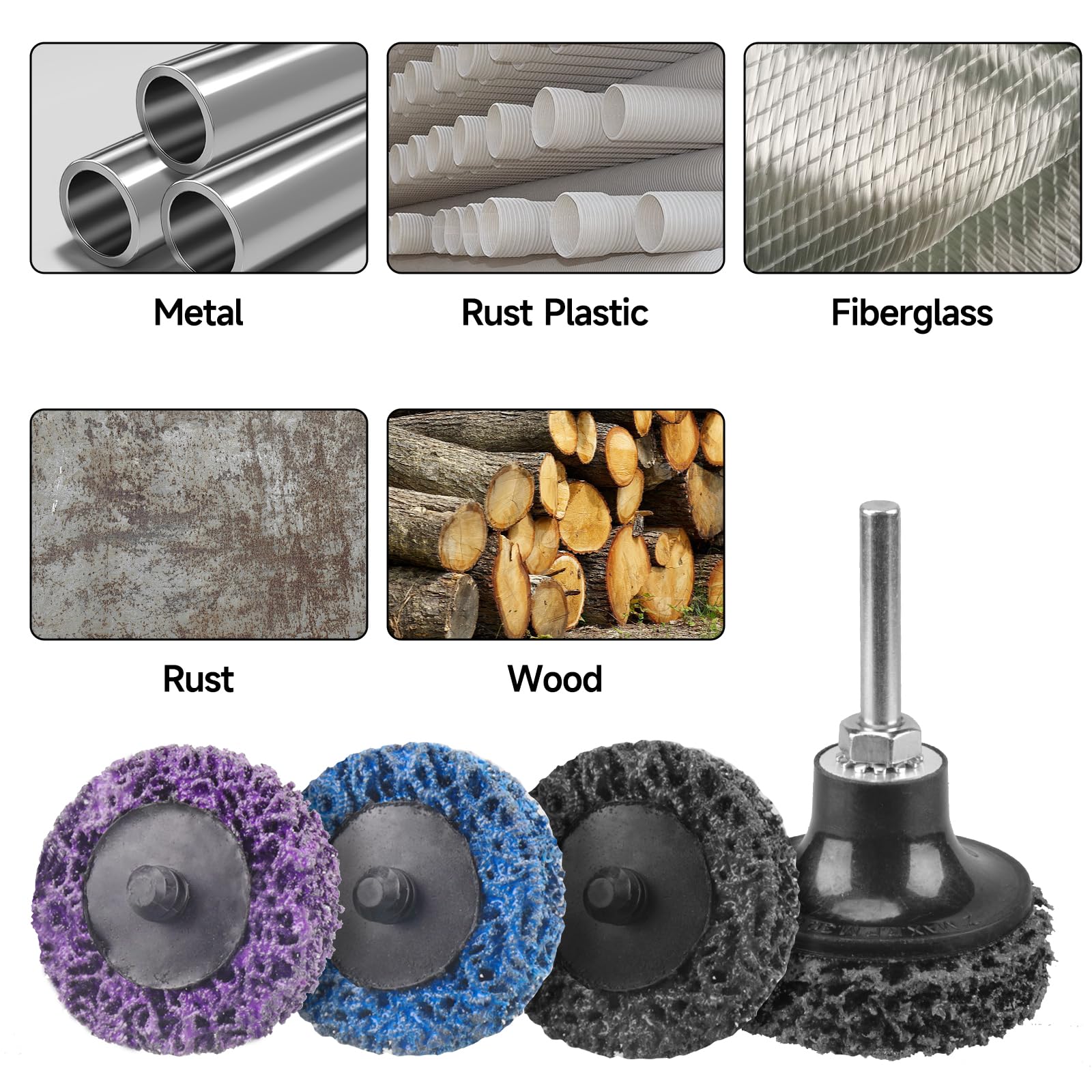 2 Inch Diamond Sanding Discs Set - 31PCS Quick Change Surface Conditioning Discs with 1/4
