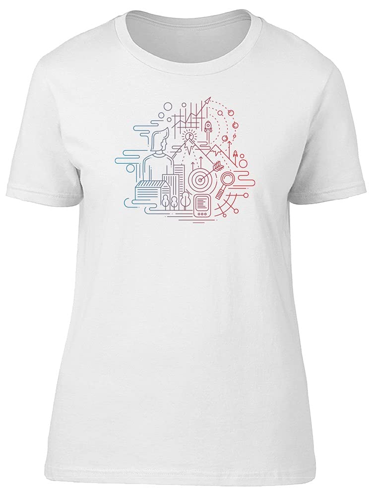 Cool Science Doodles Graphic T-Shirt for Women | Funny Chemistry Print Tee | Casual Wear, Gift for Science Lovers