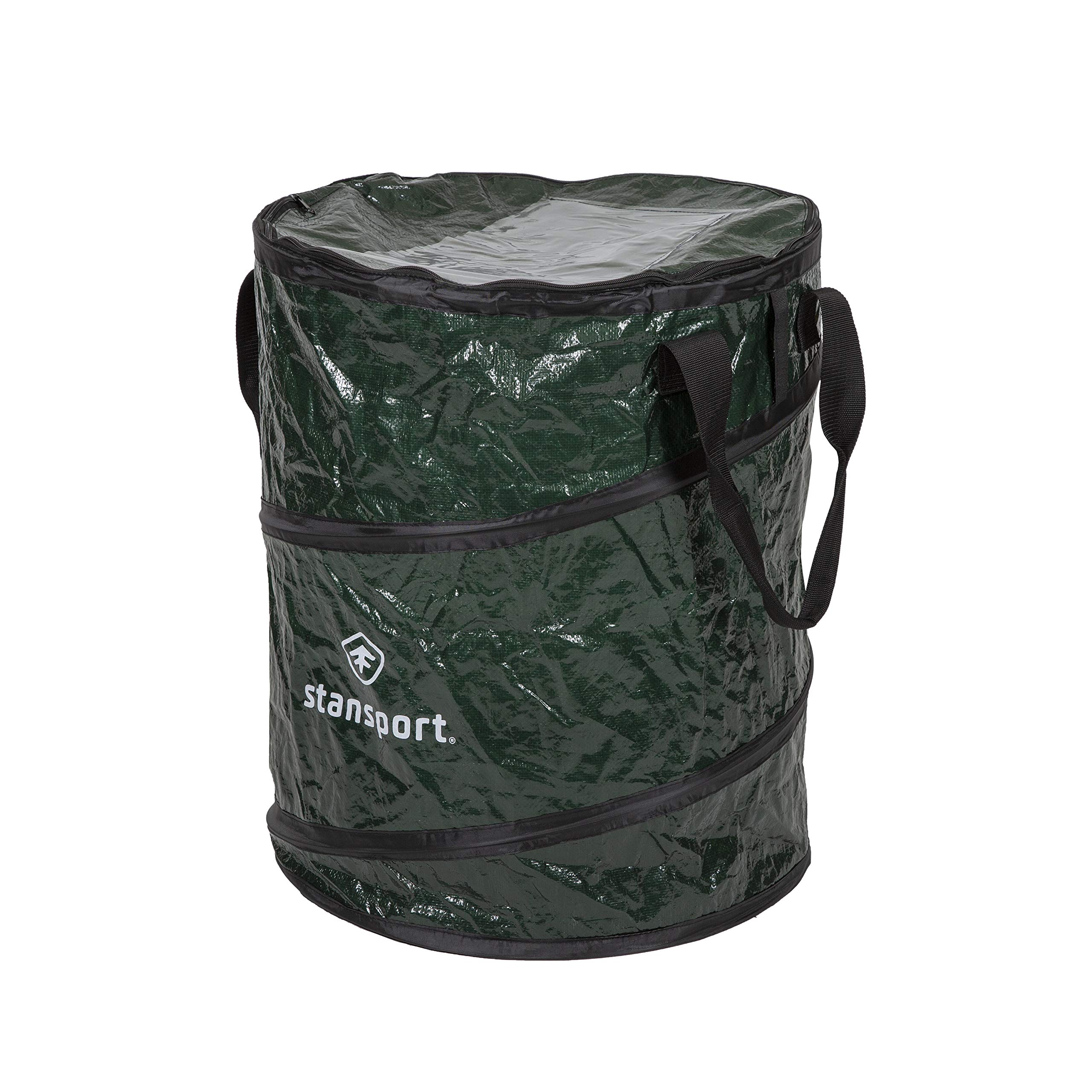 Stansport Collapsible Campsite Carry-All & Trash Can - Portable Outdoor Gear for Camping, Picnics, Hiking & Beach Trips