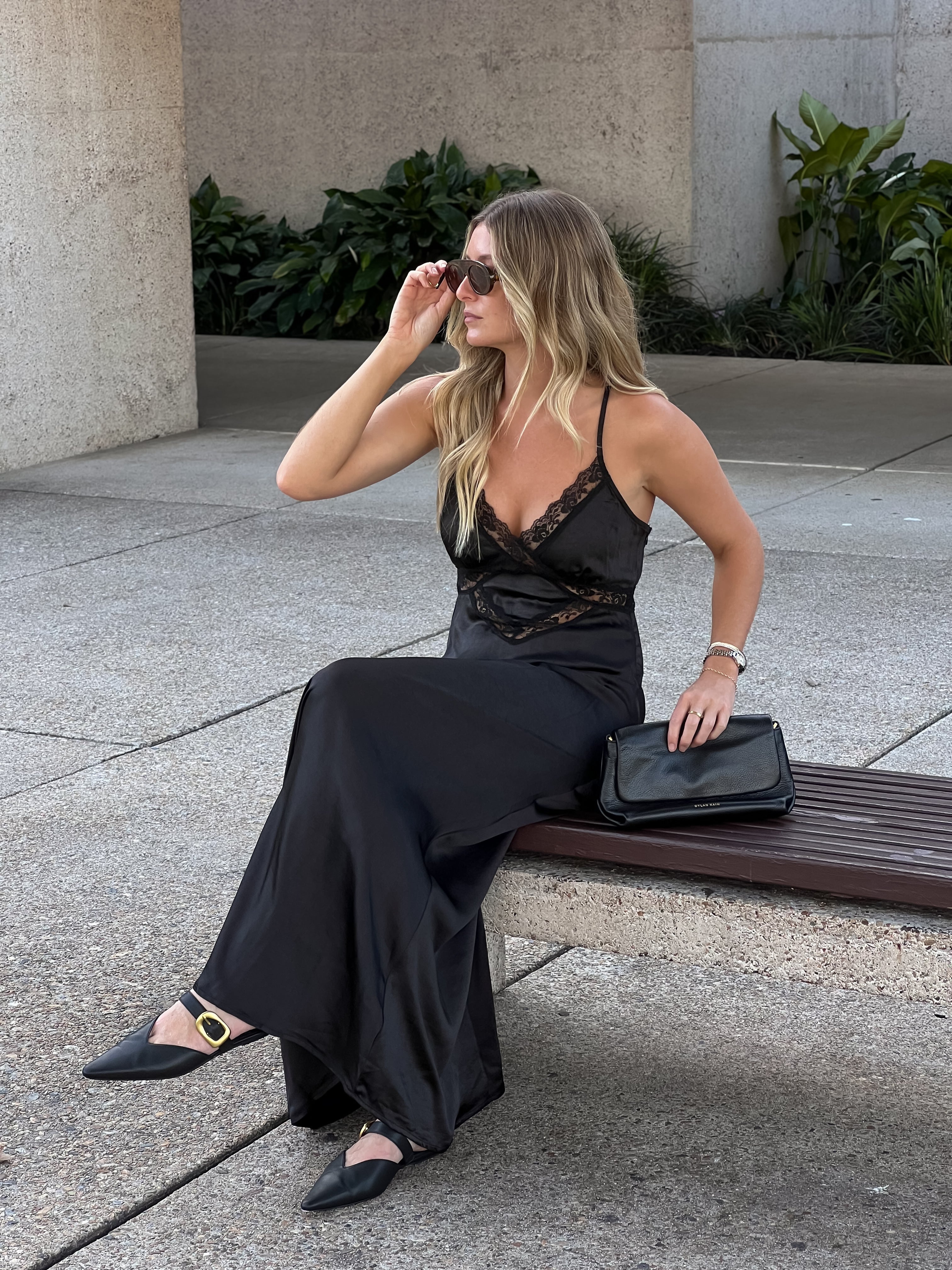 Allegra Black Leather Close-Toe Buckle Slide Sandals for Women - Comfortable & Stylish for Casual Outings, Office, and Summer Wear