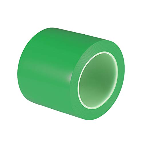 uxcell Caution Warning Sticker Adhesive Tape - 108 Ft x 3.9 Inch PVC Marking Tape, Green Wet Floor Safety Sign for Workplace, Warehouse & Public Areas