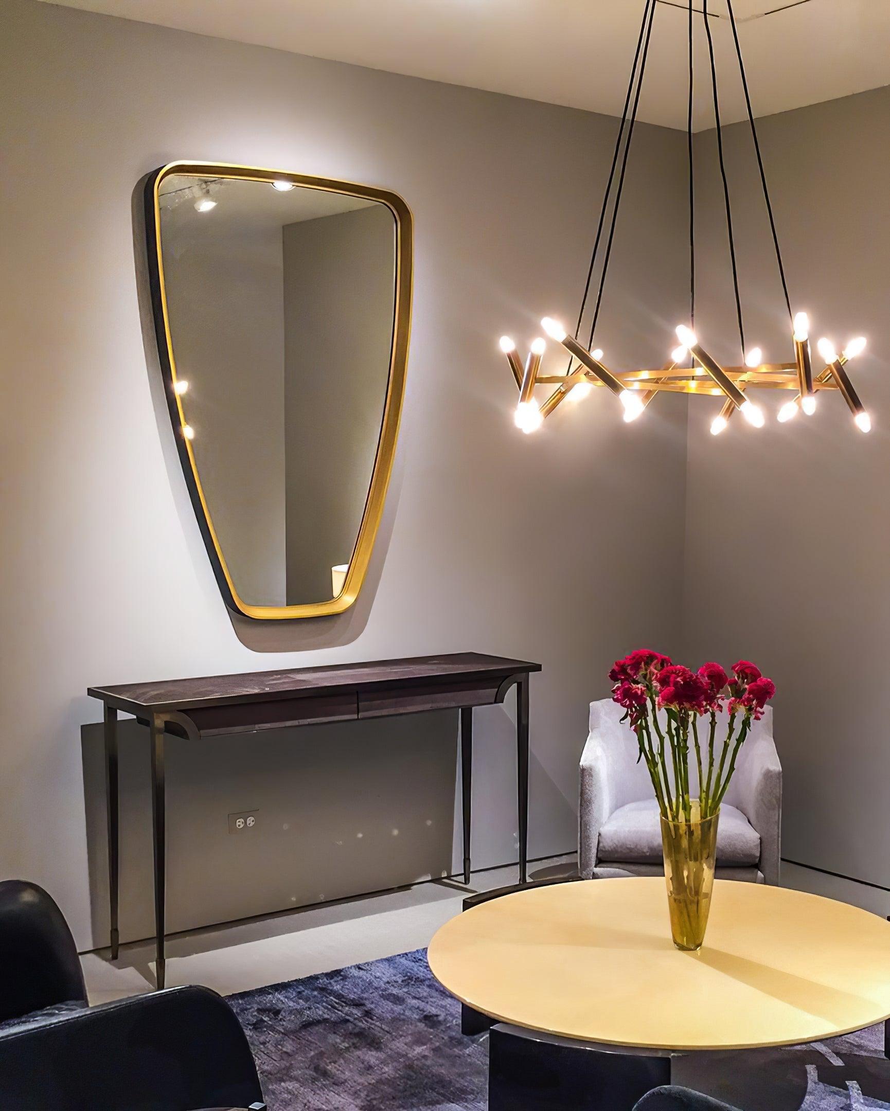 Elegant Le Diamant Crystal Chandelier - Luxury Ceiling Light Fixture for Dining Room, Living Room & Bedroom Decor