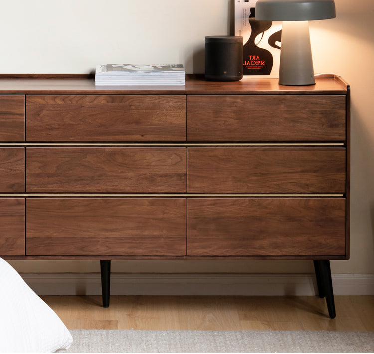 Premium Black Walnut Solid Wood Cabinet - Handcrafted Storage Organizer for Kitchen, Bathroom & Living Room | Rustic Home Decor & Space Saving Solution