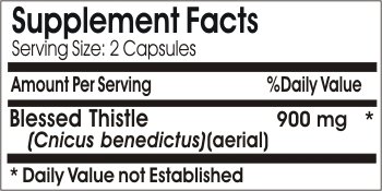 Blessed Thistle 900mg - 200 Capsules | Natural Herbal Supplement for Liver & Digestion Support | Dairy-Free, Non-GMO, No Additives | Perfect for Detox & Women's Wellness
