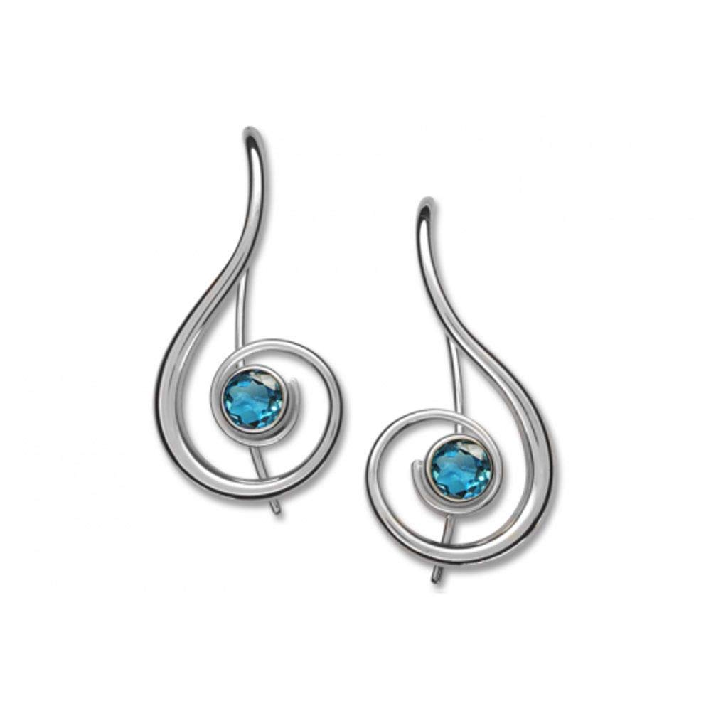 Ed Levin Jewelry - Sterling Silver Lyrical Treble Clef Earrings for Women | Music Lover Gift | Perfect for Concerts, Performances & Special Occasions