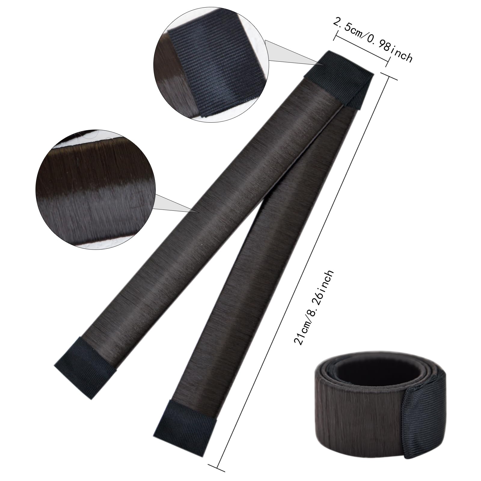 4-Piece Magic Bun Maker Set - Professional Hair Donut Tool for Ballet, Ballerina & Kids | Easy Hair Styling for Dance, School & Special Occasions (Dark Brown)