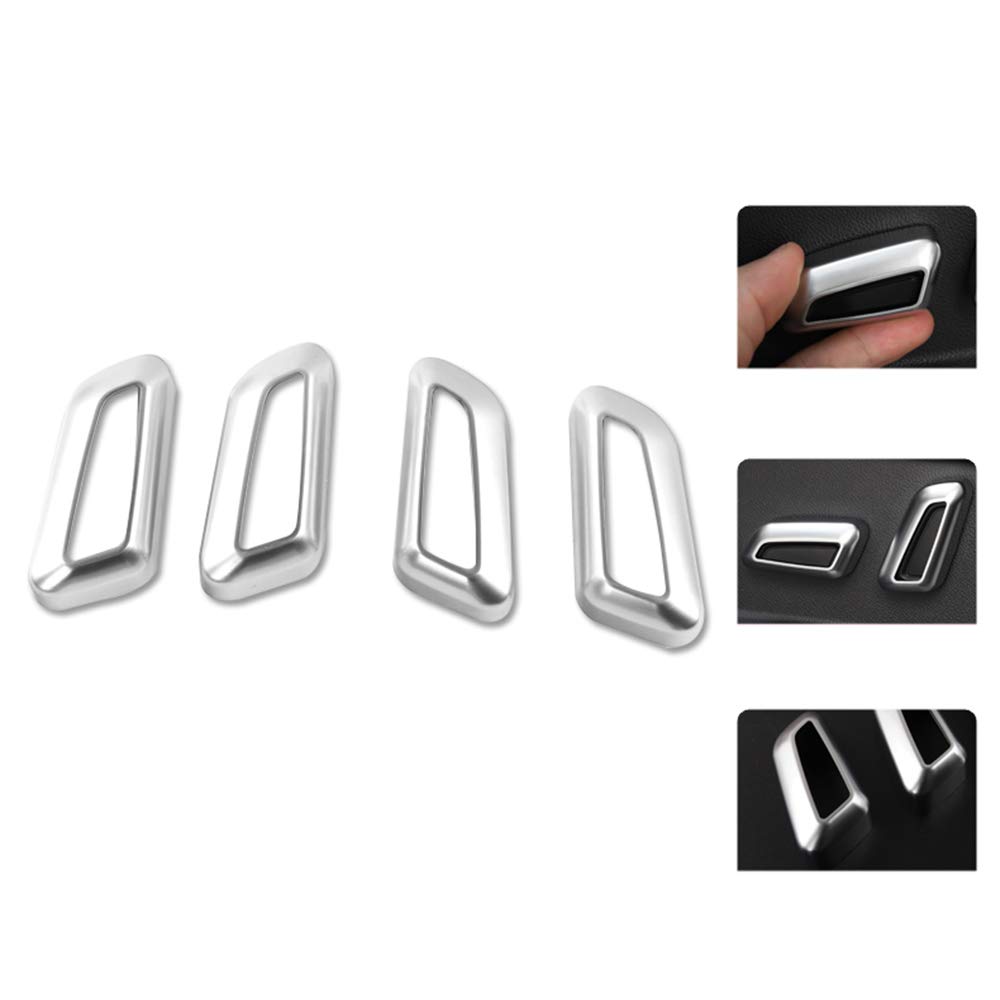 ABS Seat Button Cover for Touareg 2011-2022 - 4pcs Set Car Interior Protector - Perfect for Car Styling & Protection