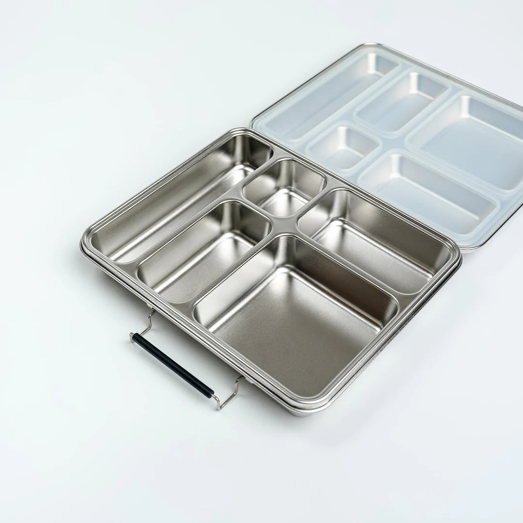 Premium Stainless Steel Jumbo Bento Box - 3 Compartment Leak-Proof Lunch Container for Adults, Kids | Eco-Friendly, Microwave & Dishwasher Safe | Ideal for Office, School, Picnics & Meal Prep
