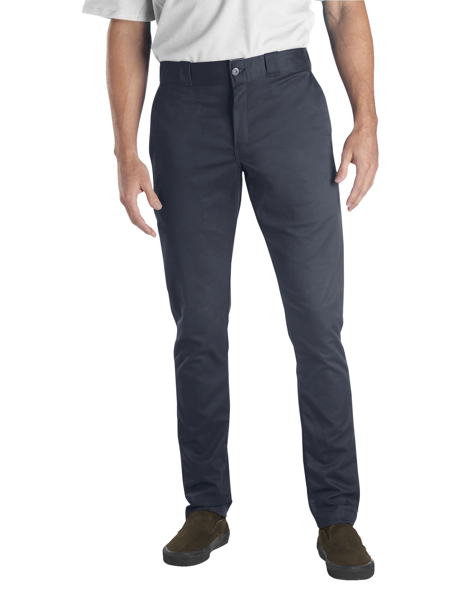Dickies Men's Skinny Straight-Fit Work Pants - Durable & Comfortable for Construction, Warehouse & Office Jobs | Professional Workwear for Men
