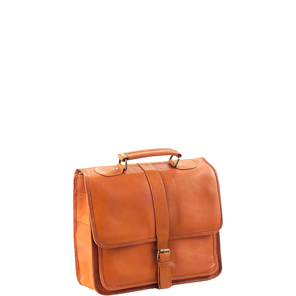 Premium Genuine Leather School Bag for Women & Men - Vachetta Tan Backpack - Durable & Stylish for College, Work & Travel