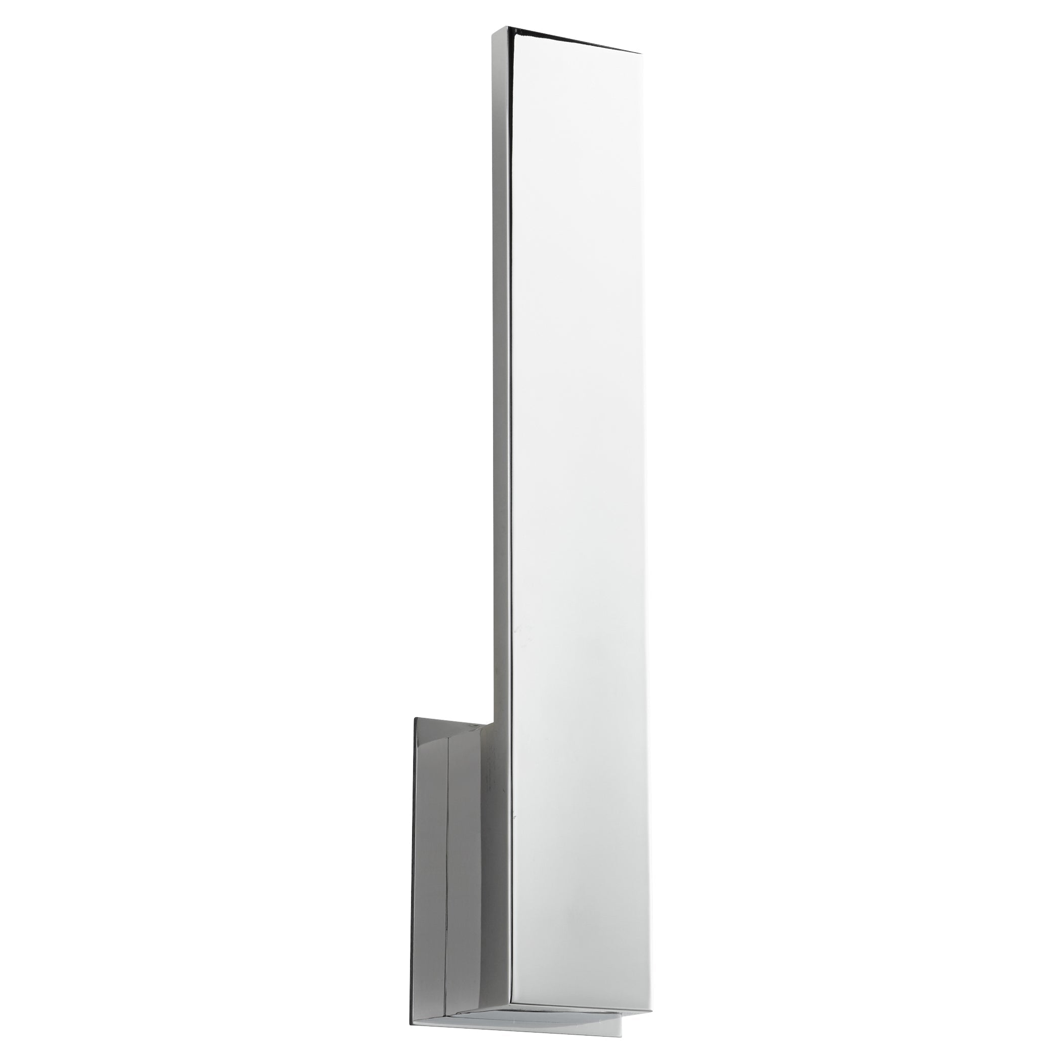 Oxygen Icon 3 511 14 Modern Wall Sconce Light Fixture in Polished Chrome - Perfect for Bedroom, Living Room & Hallway Lighting