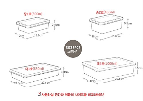 Refrigerator Organizer Set - 14-Piece Fridge & Freezer Storage Containers with Lids (M2 4P + L1 6P + L2 4P) | Space-Saving Kitchen Organization for Fresh Food Storage