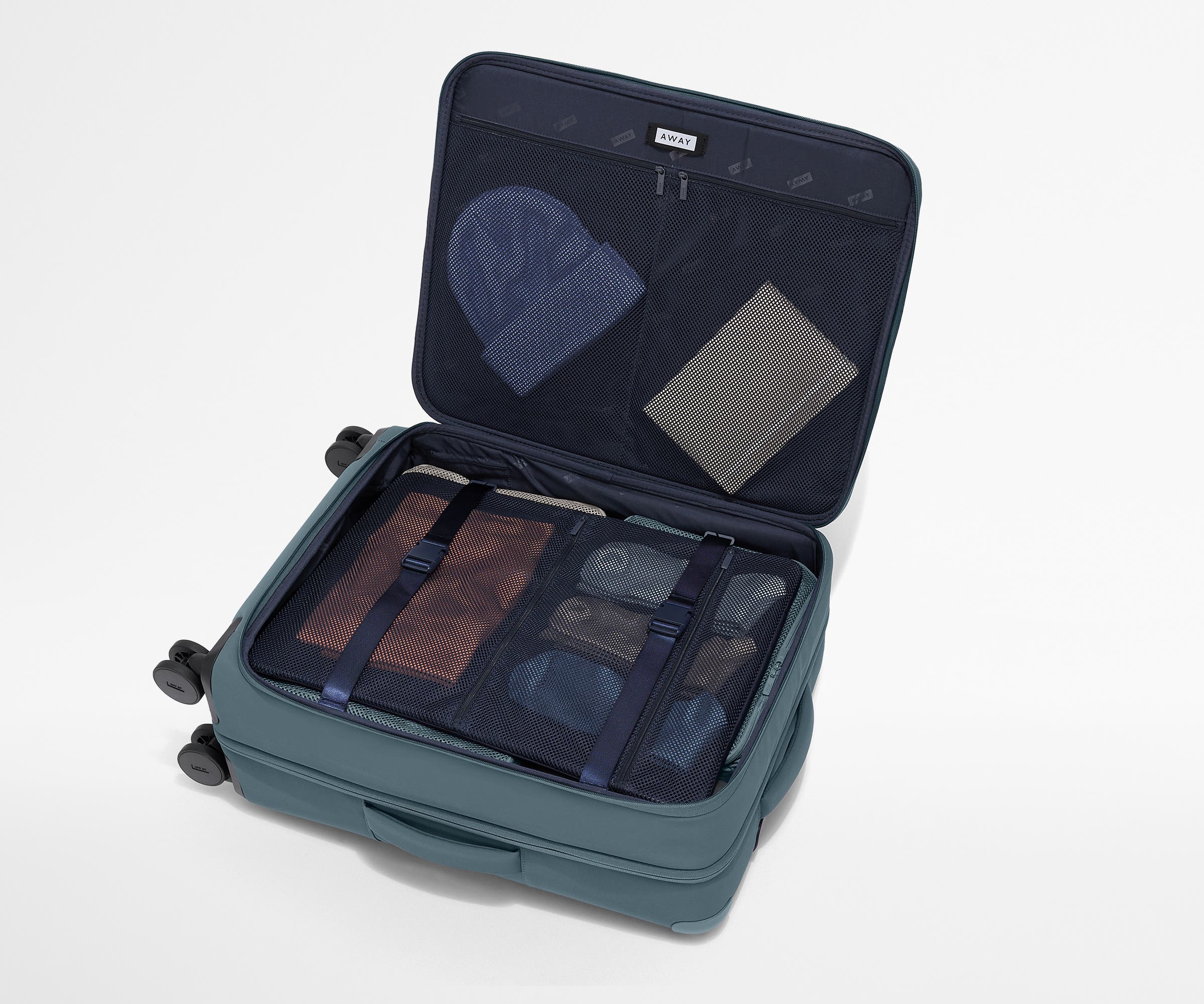 Premium Softside Medium Luggage in Coast Blue - Lightweight & Durable Suitcase for Travel, Business Trips & Weekend Getaways