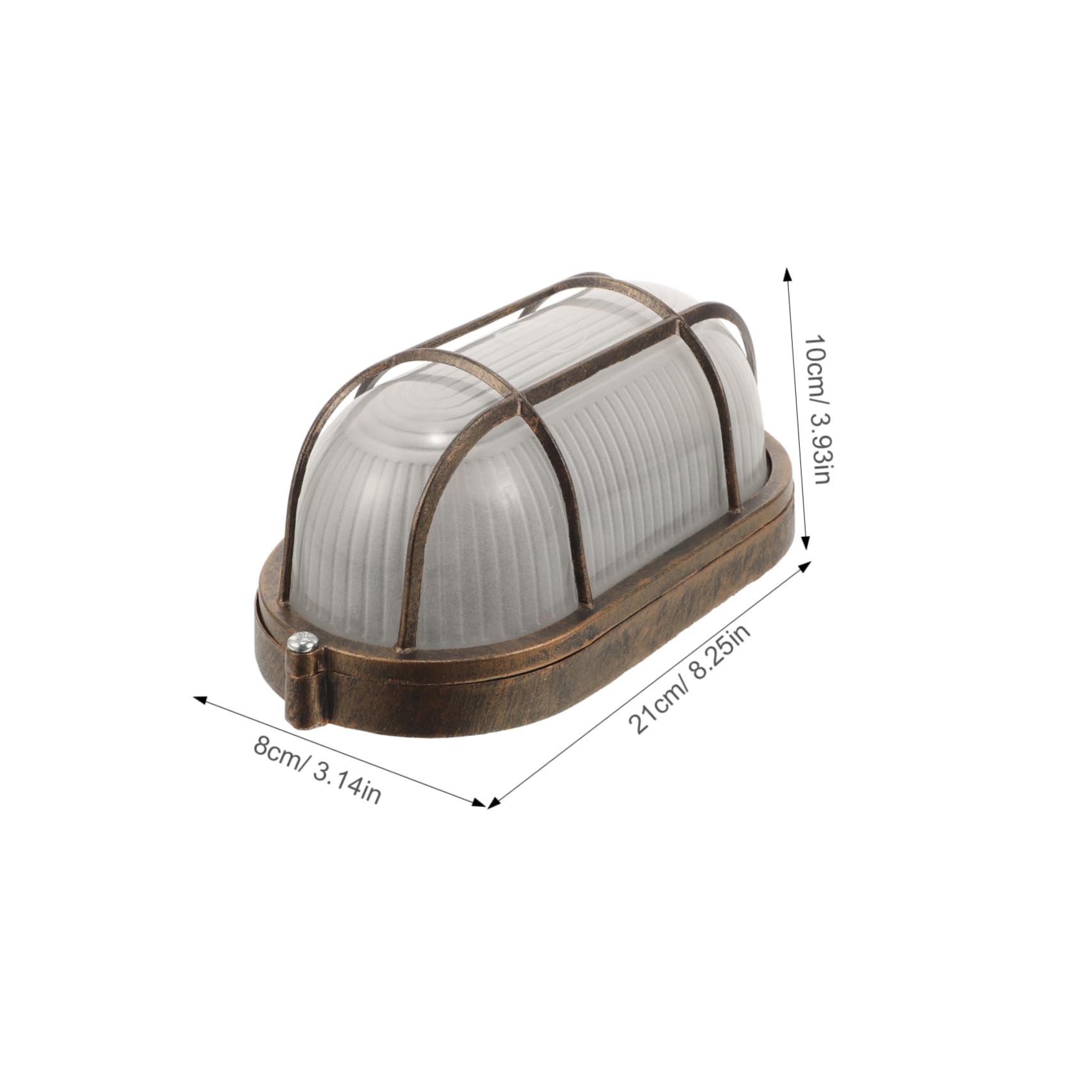 Milisten Anti-Explosion Sauna Wall Light - Durable Steam Room Lamp Fixture with Shatterproof Design (Lamp Shade Only) - Perfect for Home Saunas, Spas & Wellness Centers
