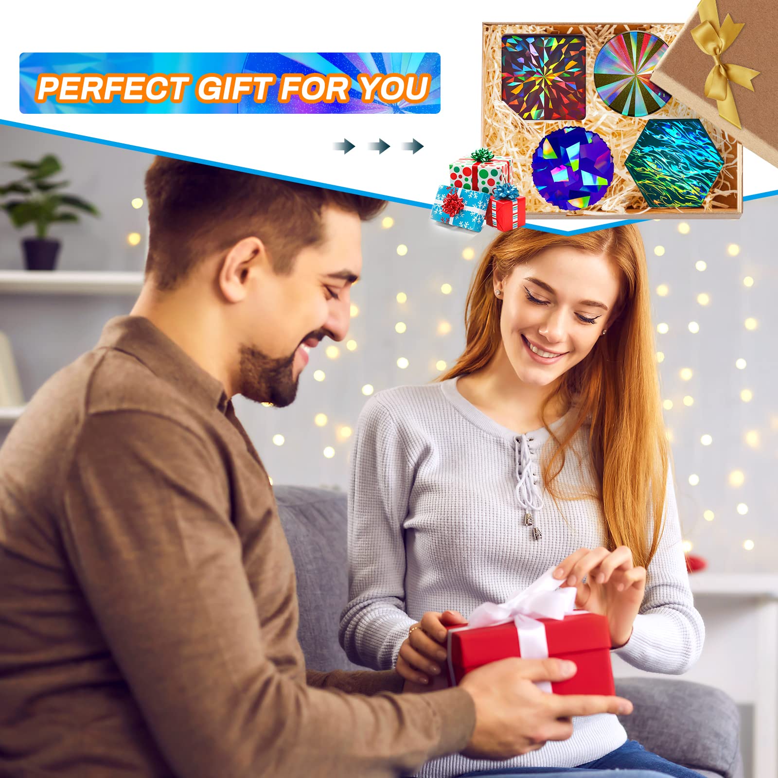 4 Pcs Holographic Resin Mold Silicone Coaster Epoxy Molds for DIY Craft, Cup Mats, Home Decor - Multiple Styles (Perfect for Party Decor, Table Setting, and Gift Making)