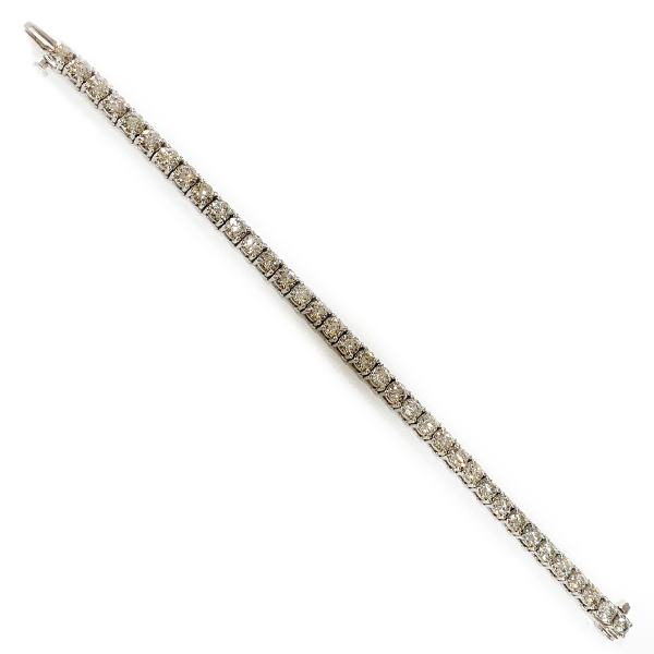 14K White Gold Diamond Bracelet for Women - Elegant Tennis Bracelet with Real Diamonds - Perfect for Weddings, Anniversaries & Special Occasions