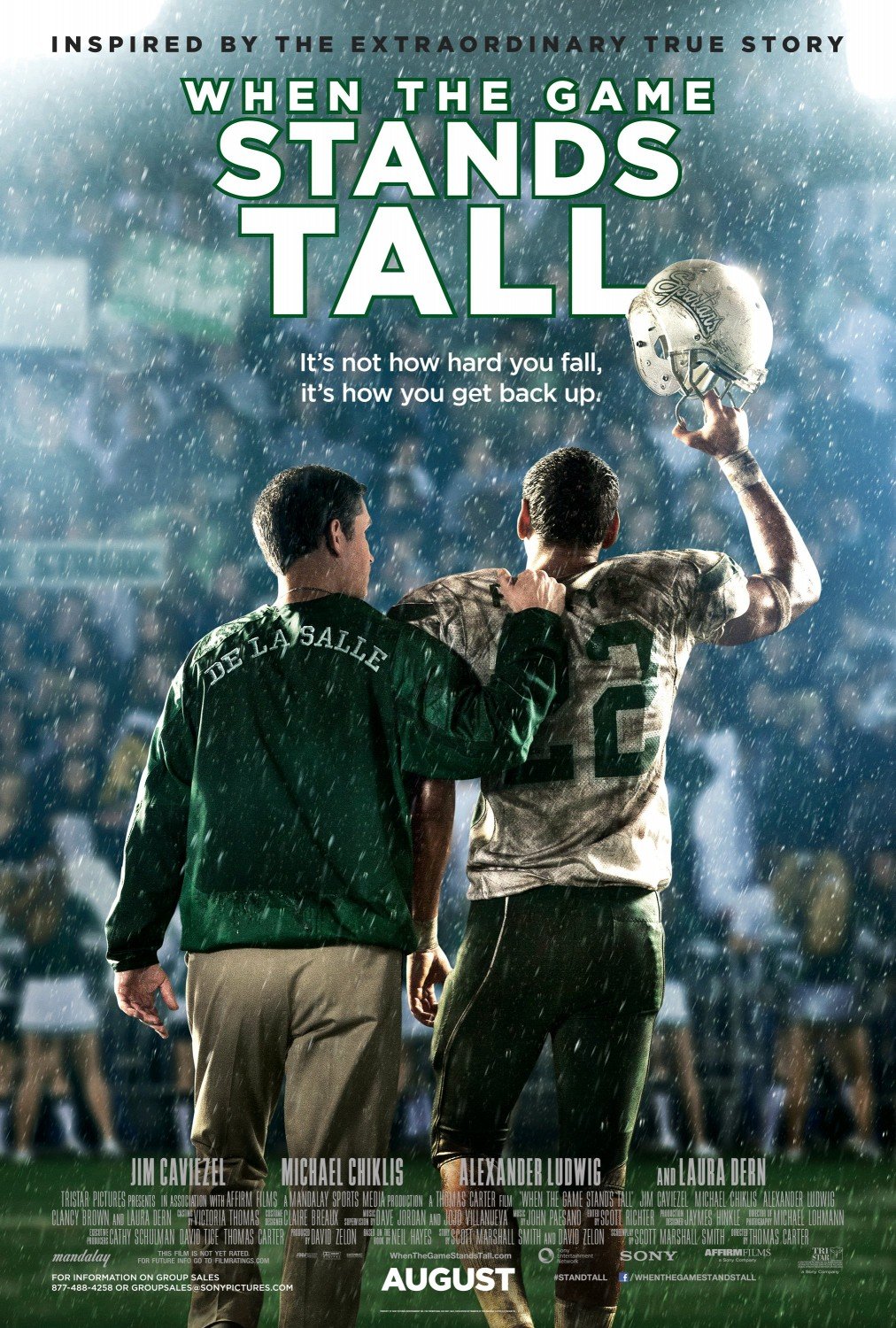 Original WHEN THE GAME STANDS TALL 27x40 Movie Poster - Vintage Sports Film Memorabilia for Home Theater & Man Cave Decor