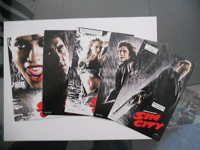 Sin City Movie Limited Edition 5-Card 4x6 Postcard Set - Perfect for Collectors, Movie Fans & Home Decor