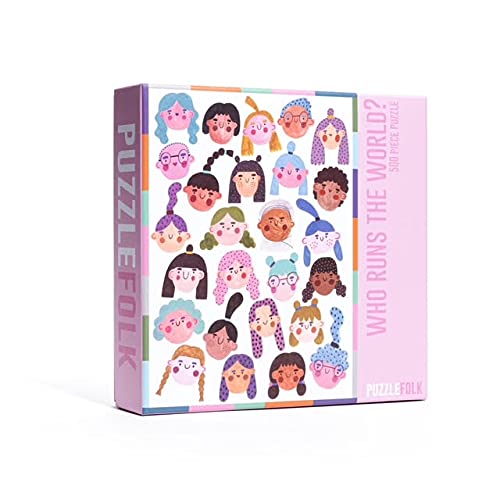 Who Runs The World Puzzle - 500 Piece Jigsaw Puzzle for Adults, Feminist Gift, Women Empowerment Art - Perfect for Game Nights, Office Decor & Inspirational Gifts
