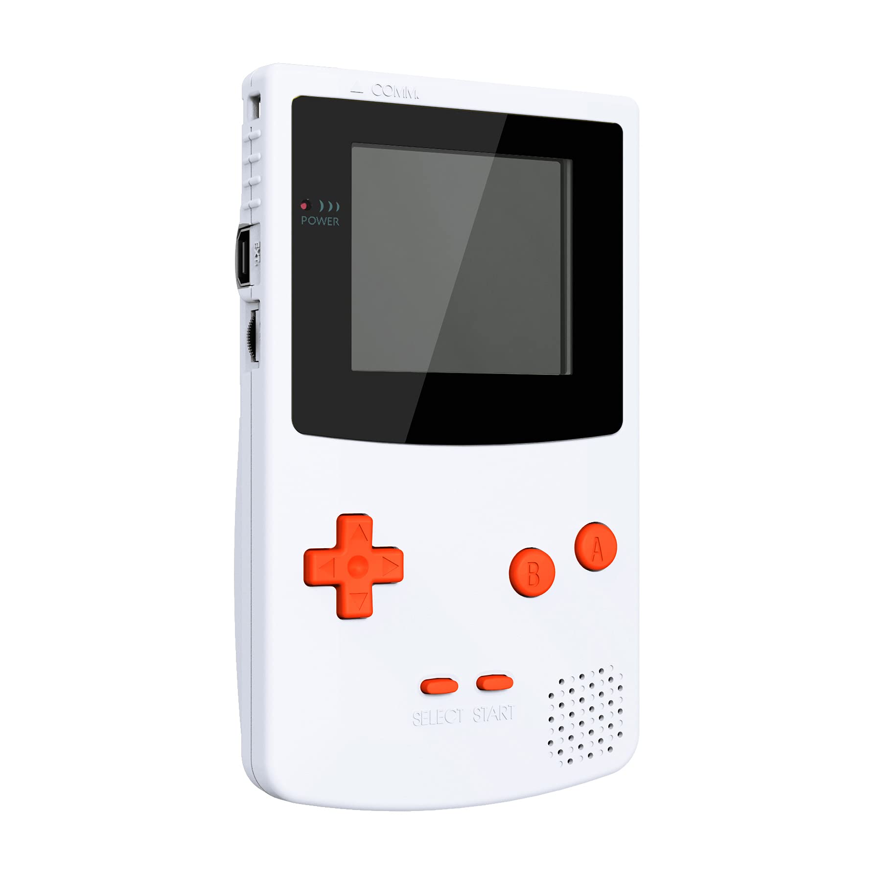 eXtremeRate Replacement Buttons for GBC Handheld Game Console - A/B Buttons, D-Pad, Power/Select/Start Buttons Compatible with Nintendo Gameboy Color (Orange) - Perfect for DIY Repairs & Console Customization
