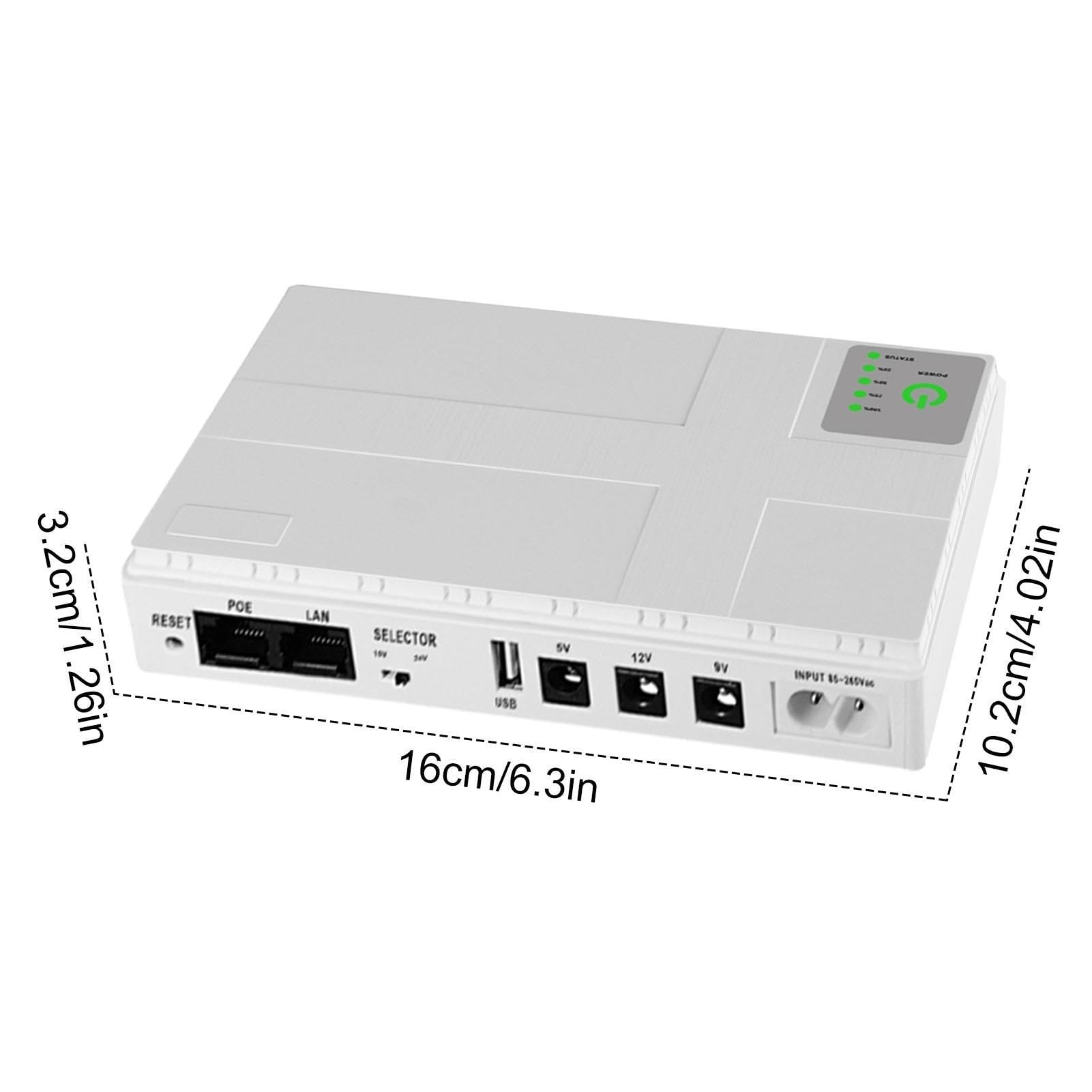 Security Camera Backup Battery - UPS Power Supply for WiFi Cameras & Modem Routers | Emergency Power Backup for Home & Office Security Systems