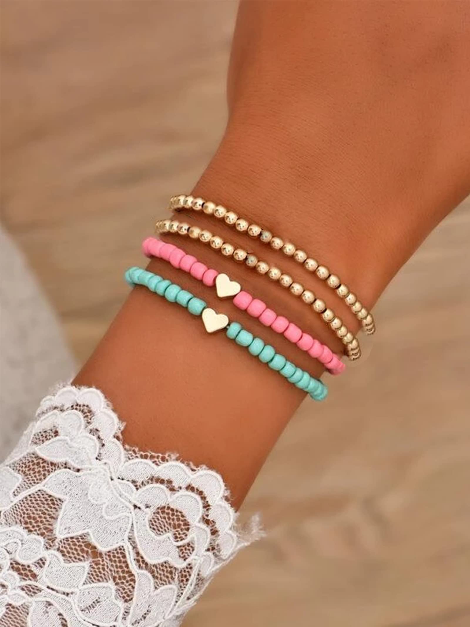 Trendy Preppy Bracelets for Women - Stylish Beaded & Pearl Jewelry for Casual Wear, Office & Parties | Perfect Gift for Her