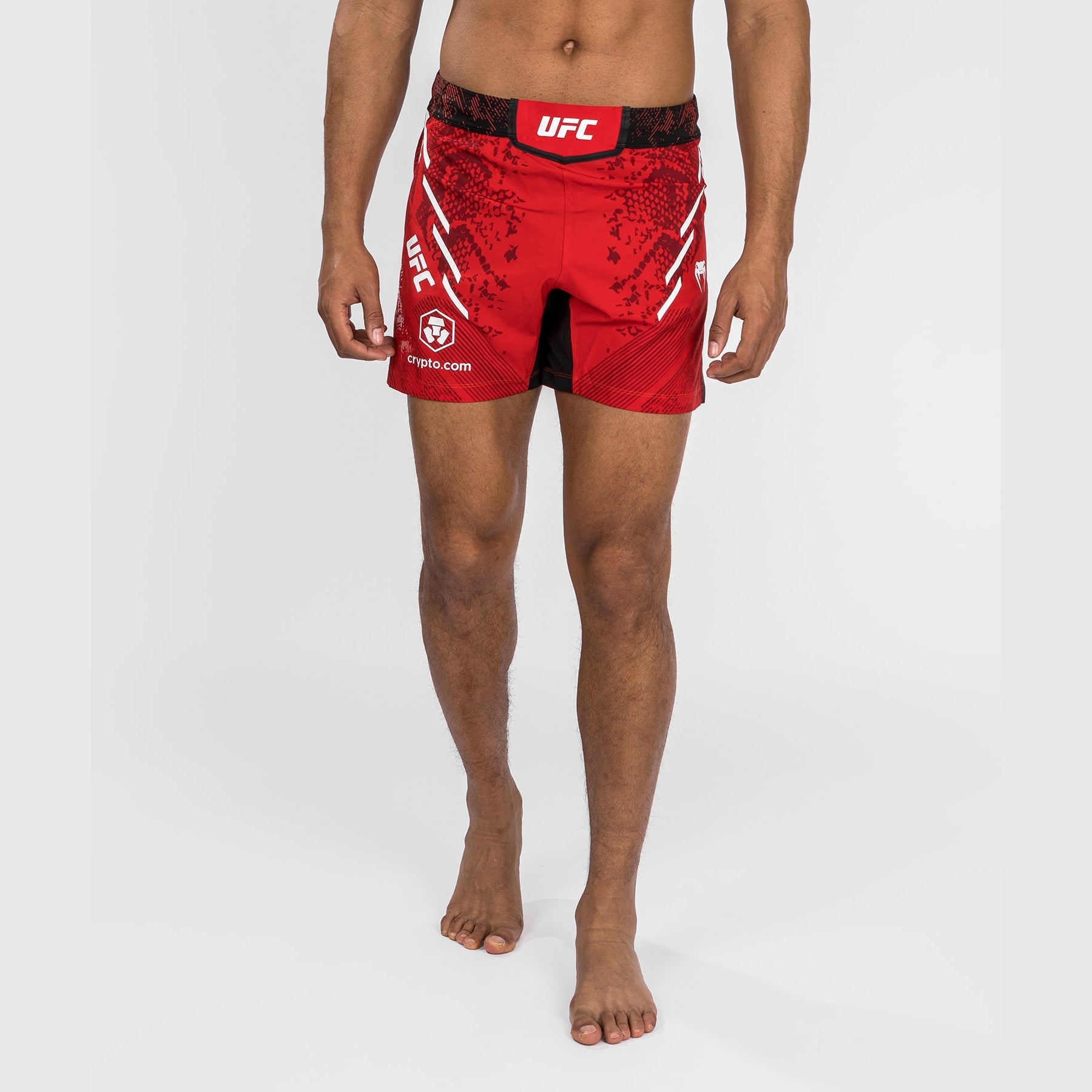 Venum UFC Adrenaline Authentic Personalized Fight Night Shorts for Men - Red MMA Training Shorts with Premium Fit | Ideal for MMA Training, UFC Watching & Gym Workouts