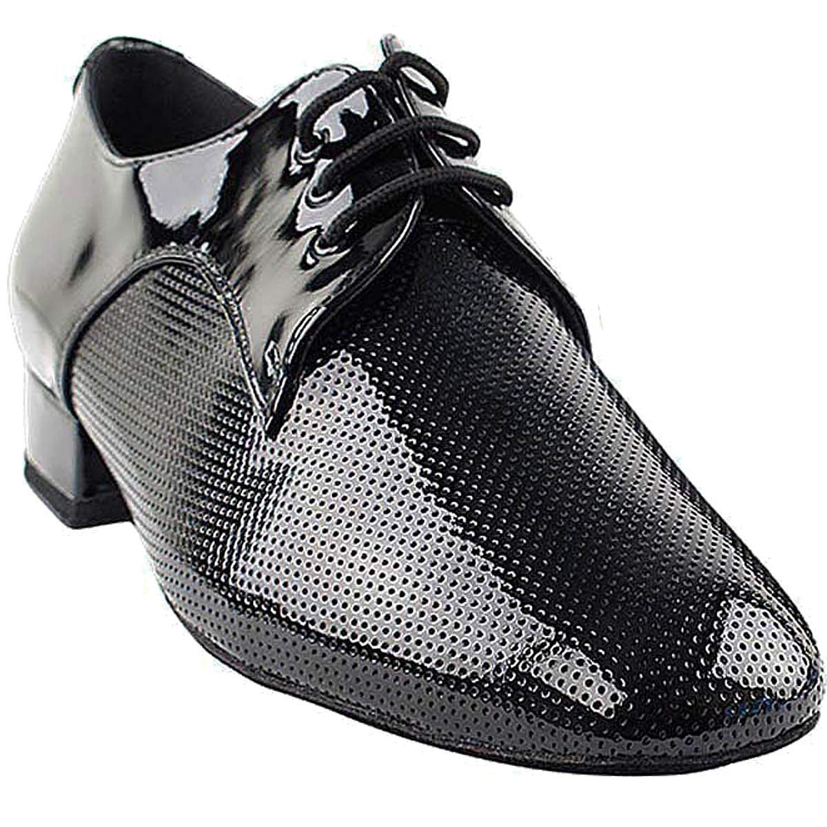 Premium Men's Ballroom Dance Shoes - Smooth Tango & Wedding Salsa Shoes - Black Patent Leather (CD9416EB) - Comfortable 1