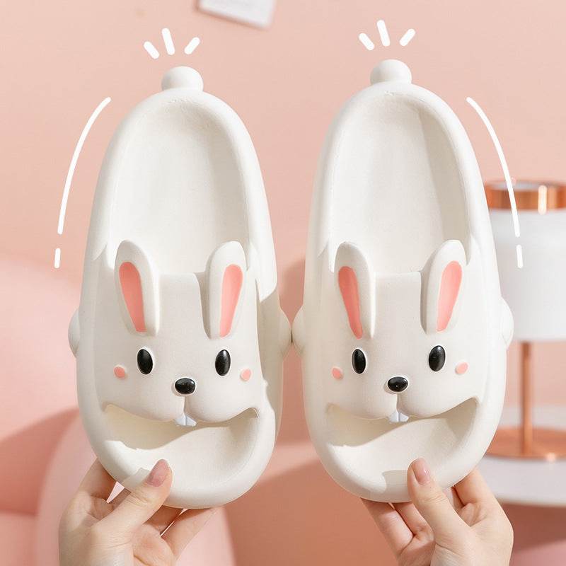 Cute Kawaii Bunny Slippers for Women - Soft Plush House Shoes with Non-Slip Sole - Perfect for Indoor Comfort, Lounge Wear & Gift Giving
