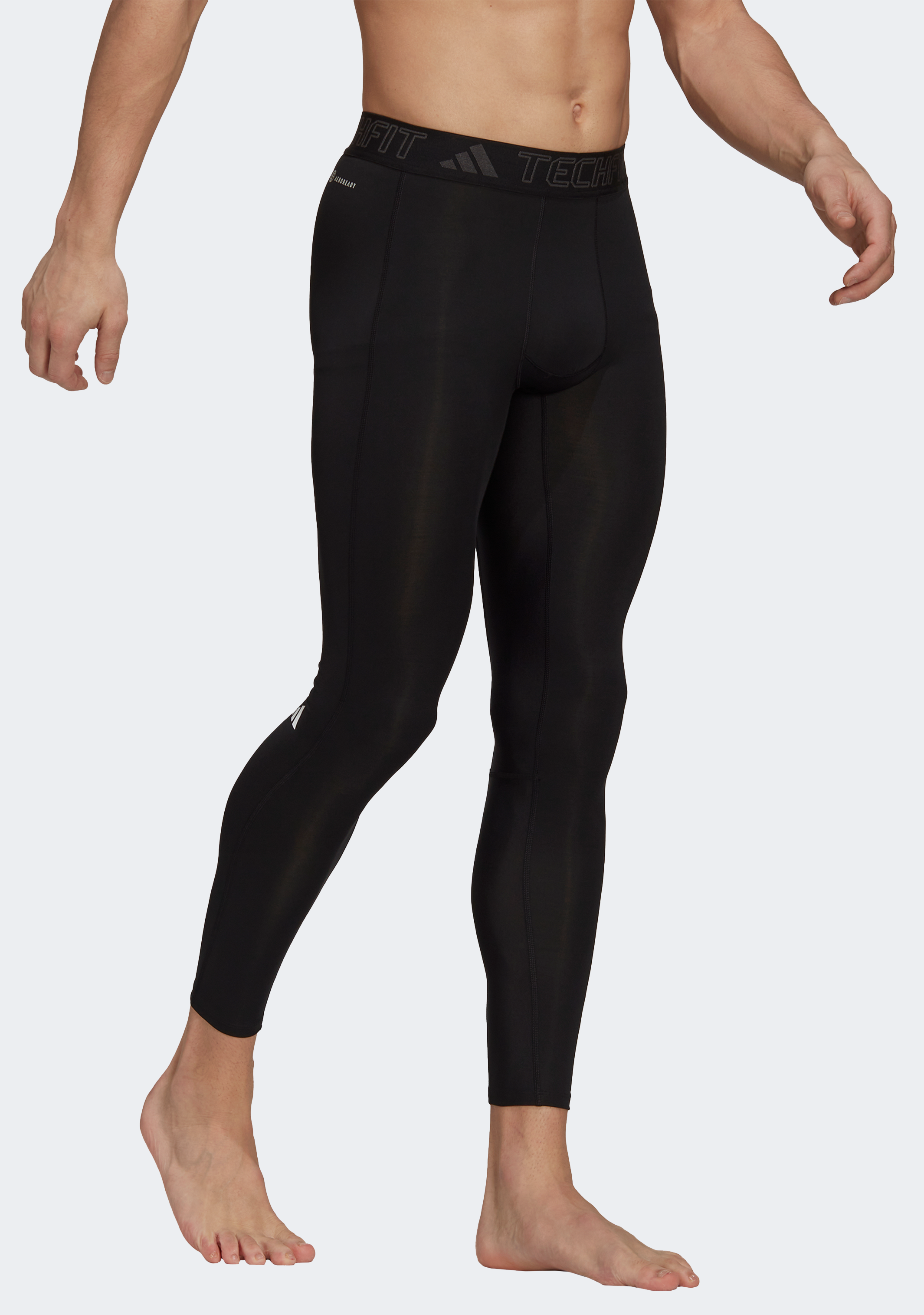 Adidas Men's TechFit Long Tight - Compression Workout Pants for Running, Gym & Training - Moisture Wicking & Breathable Performance Leggings