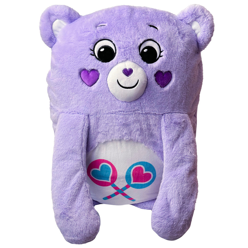 Care Bears Happy Nappers Share Bear Plush Pillow - Soft Stuffed Animal Toy for Kids, Cuddly Pocket Pal for Nap Time & Sleepovers - Perfect Gift for Children's Bedroom Decor & Comfort