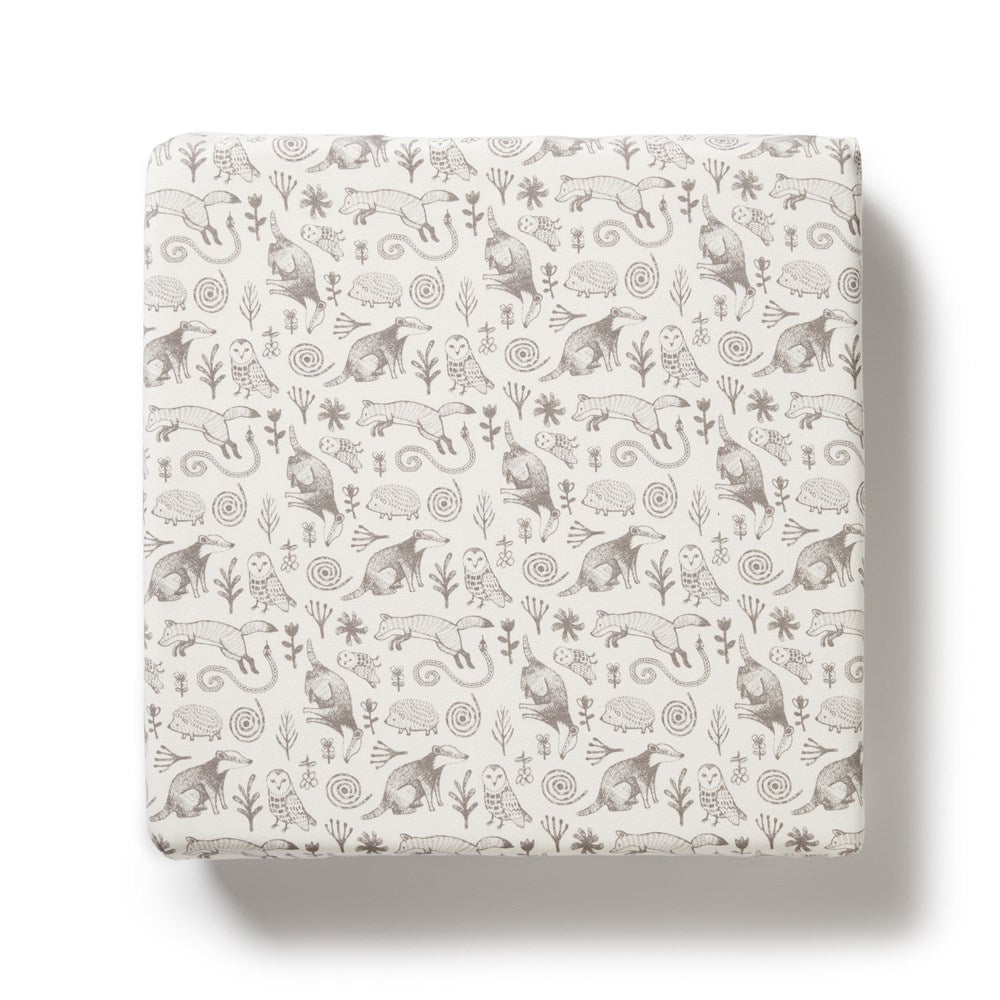 Organic Cotton Tribal Print Crib Sheet - Soft, Breathable & Hypoallergenic Baby Bedding for Safe & Comfortable Sleep