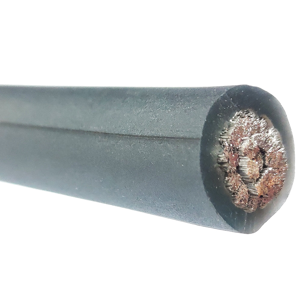 50G 0 AWG 50ft Grey 100% Oxygen-Free Copper Silver Tinned Twisted Wire Spool - Perfect for Automotive, Marine, and High-Performance Audio Installations
