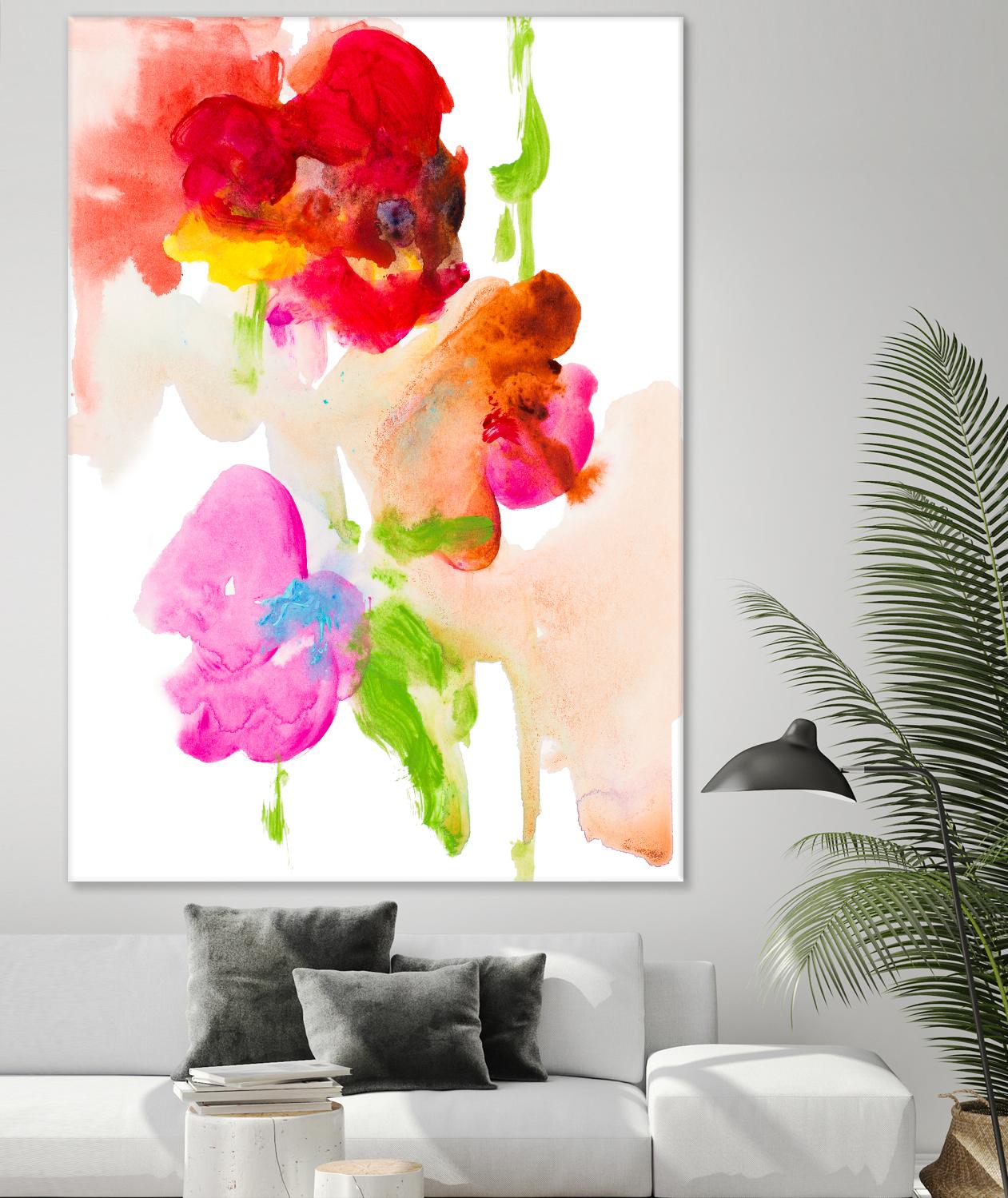 Abstract Flower Study Art Print - Modern Botanical Wall Decor for Living Room, Bedroom & Office | Perfect for Home Decor & Gifting