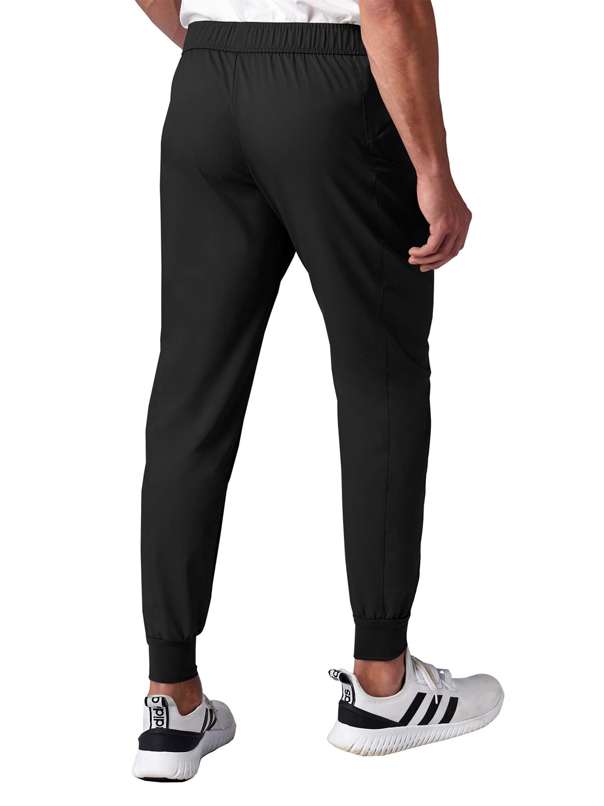 Meta Scrubs 15211 Men's Axis Jogger Scrub Pants - Black, Medium | Comfortable Medical Scrubs for Doctors, Nurses & Healthcare Professionals