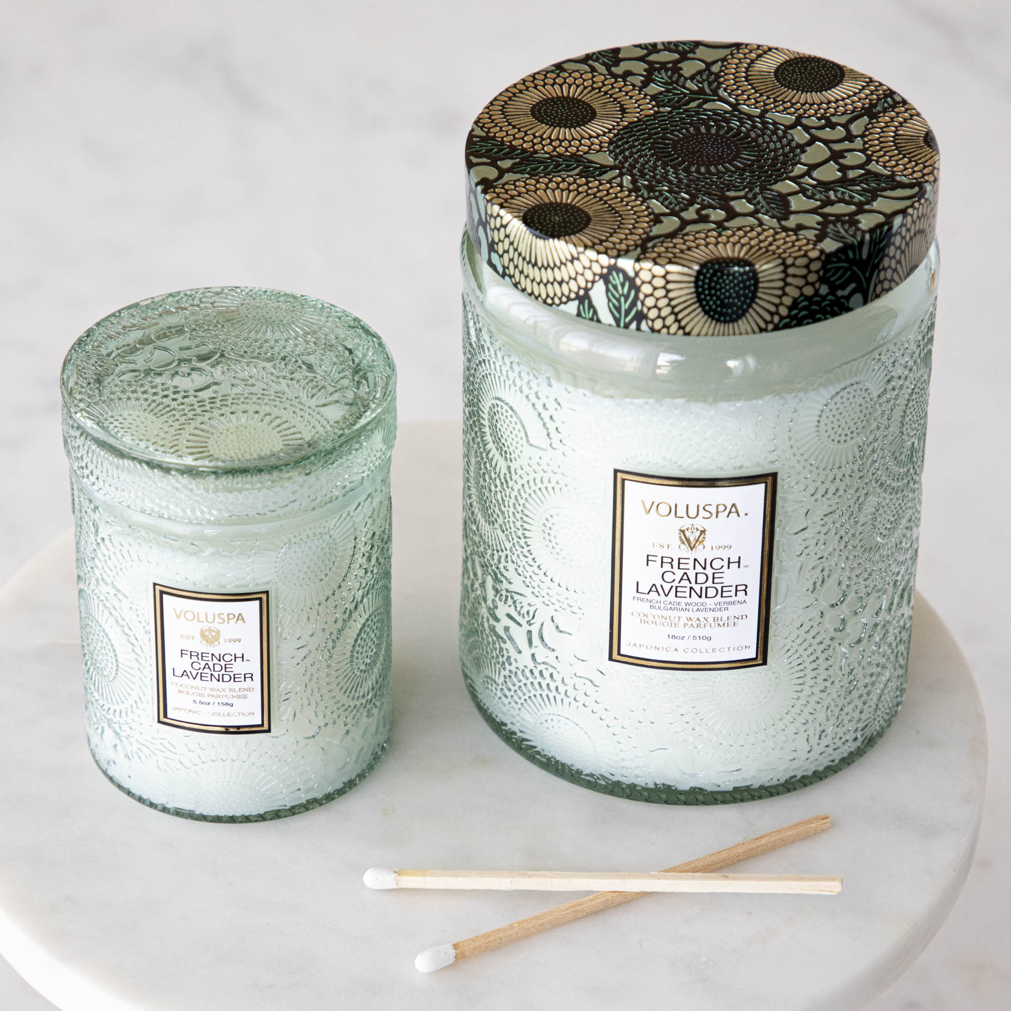 French Cade Lavender Scented Soy Wax Candle - Handmade Aromatherapy Candle for Relaxation, Meditation & Home Decor