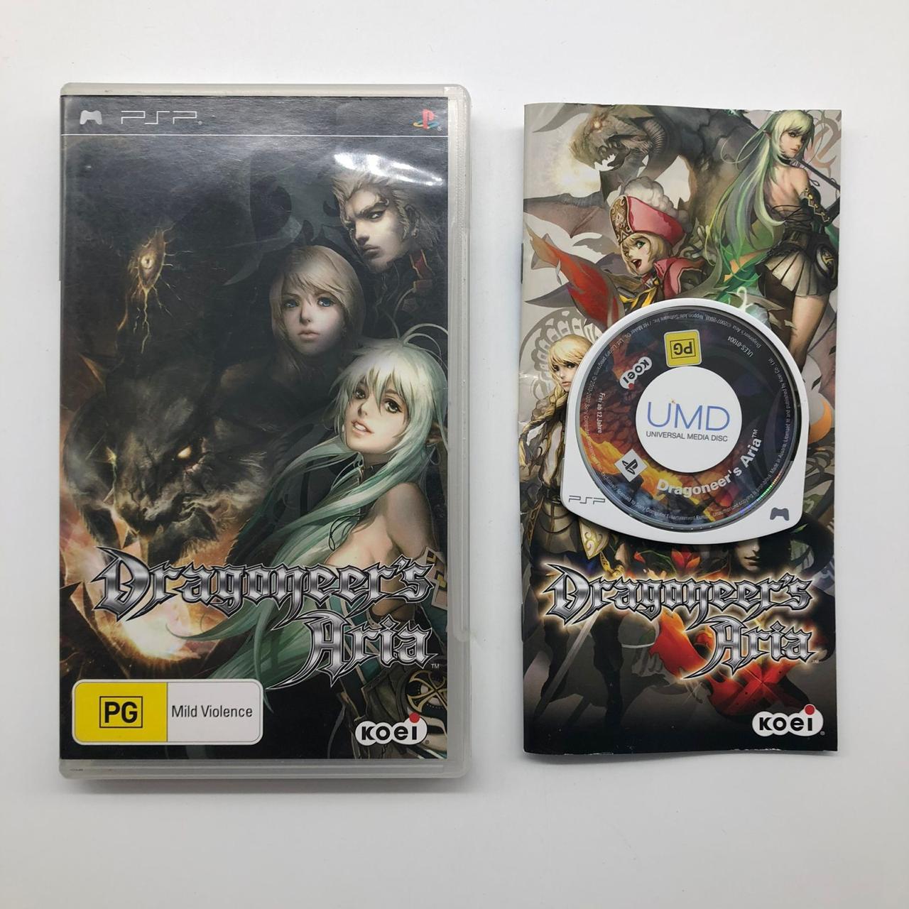 Dragoneer's Aria - Complete PSP Game with Original Manual | PlayStation Portable Classic RPG Adventure | Perfect for Retro Gaming Collectors & PS Vita TV Players
