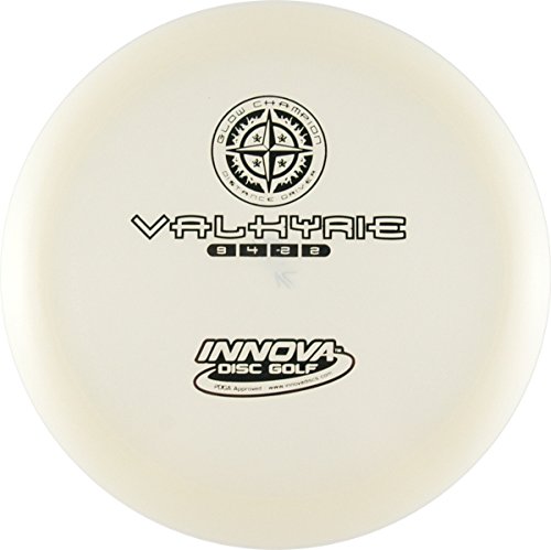 Innova Disc Golf Glow Champion Valkyrie Golf Disc - Premium Glow-in-the-Dark Flying Disc for Night Play (Colors May Vary) - Perfect for Nighttime Disc Golf Tournaments and Backyard Practice
