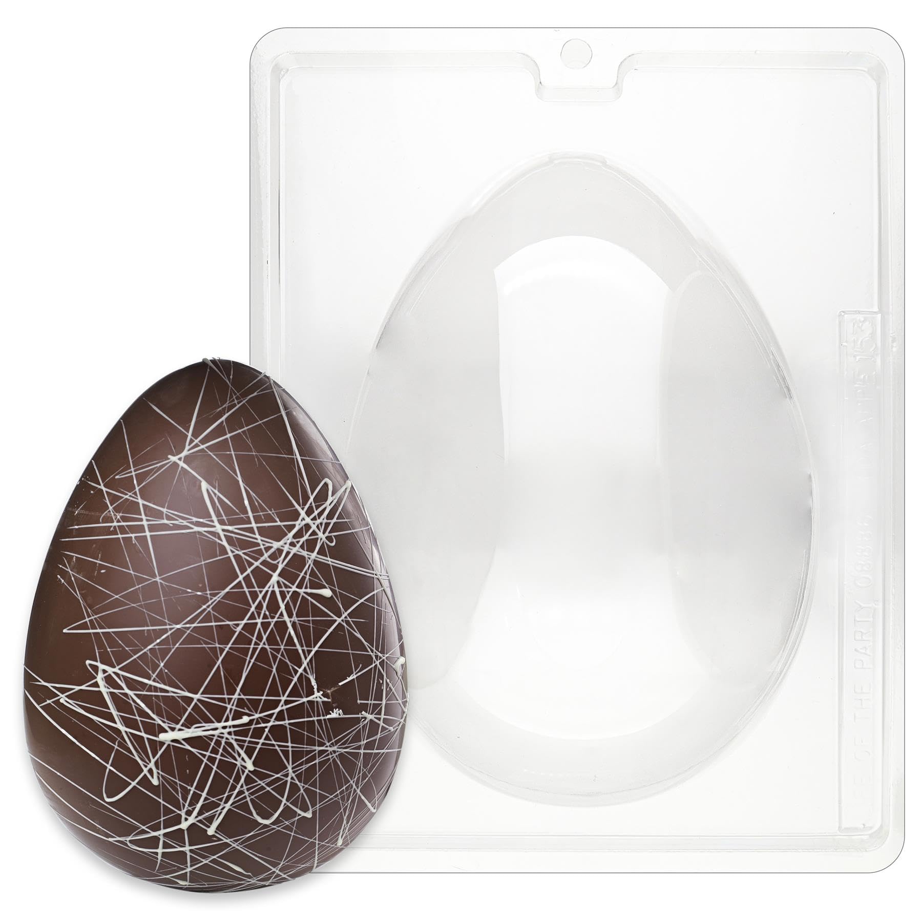 Premium 2-Pound Egg Chocolate Mold Kit - Includes Candy Making Instructions & Copyrighted Molding Guide - Perfect for Easter Treats, Holiday Gifts & DIY Chocolate Making at Home